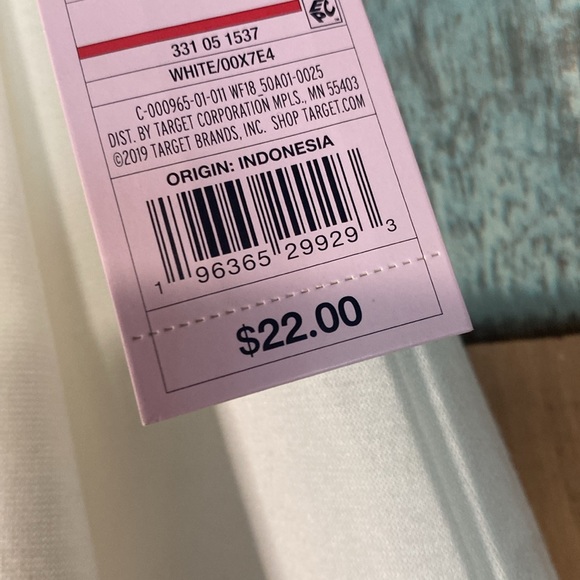 Wild fable white and black stripe pleated elastic waist  skirt - Picture 9 of 16